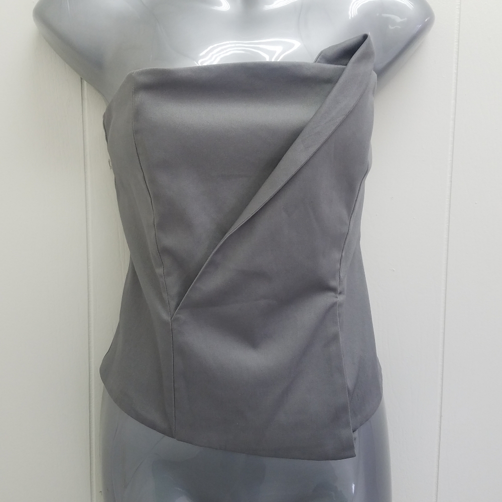 No Strings Attached Asymetrical Corset Top